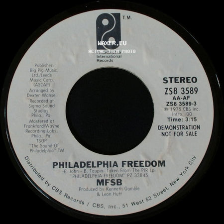 Mfsb - Philadelphia Freedom / Philadelphia Freedom side A