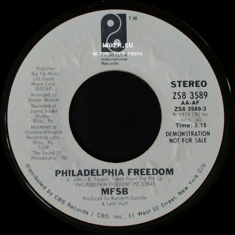 Mfsb - Philadelphia Freedom / Philadelphia Freedom side A