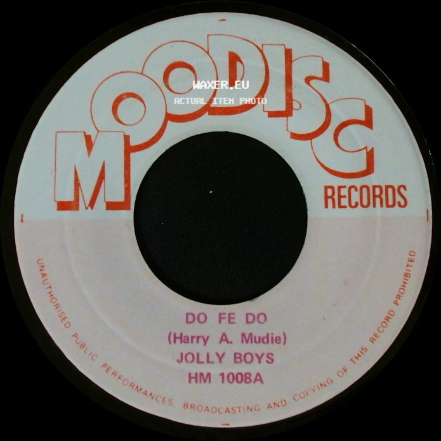Jolly Boys / Count Ossie & Mudies All Star - Do Fe Do / Drums Version side A