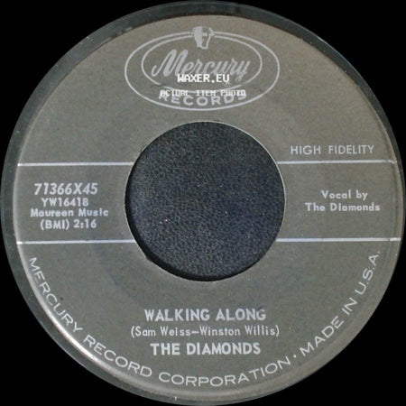 The Diamonds - Walking Along / Eternal Lovers side A