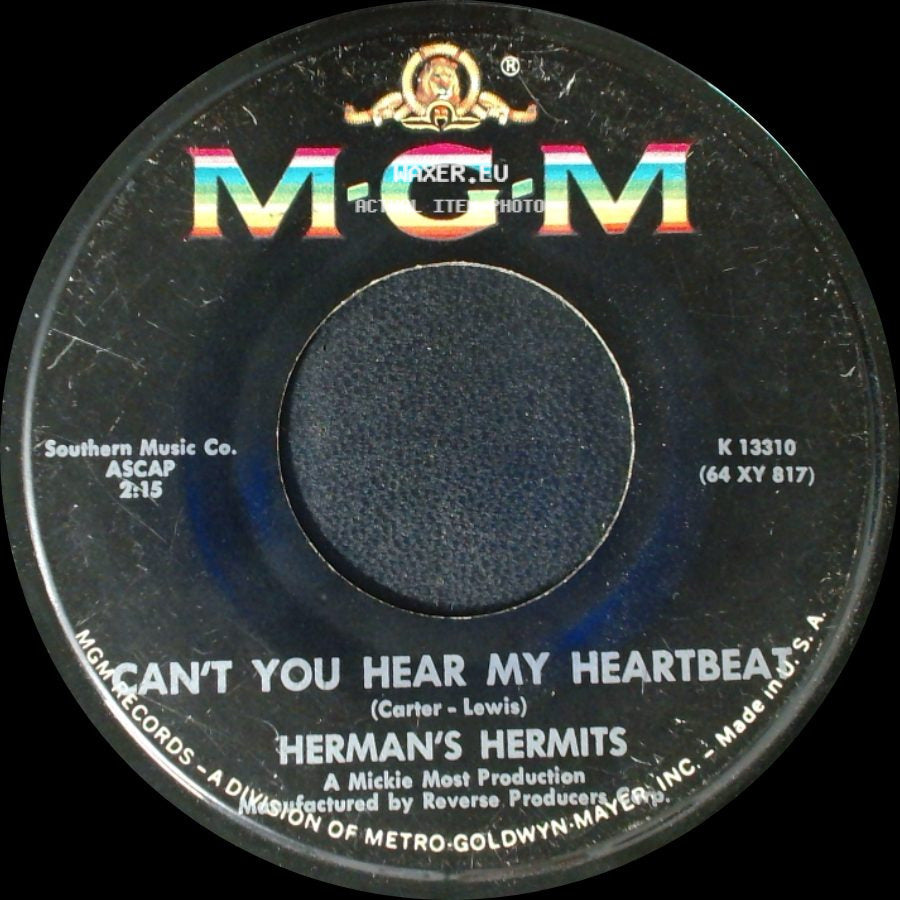 Herman's Hermits - I Know Why / Can't You Hear My Heartbeat side B