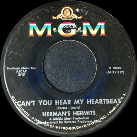 Herman's Hermits - I Know Why / Can't You Hear My Heartbeat side B
