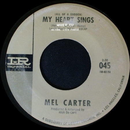 Mel Carter - Hold Me, Thrill Me, Kiss Me / (All Of A Sudden) My Heart Sings side B