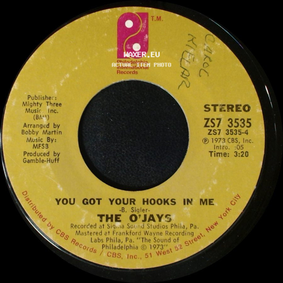 The O'jays - You Got Your Hooks In Me / Put Your Hands Together side A