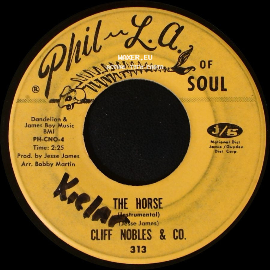 Cliff Nobles & Co. / Cliff Nobles - The Horse / Love Is All Right side A