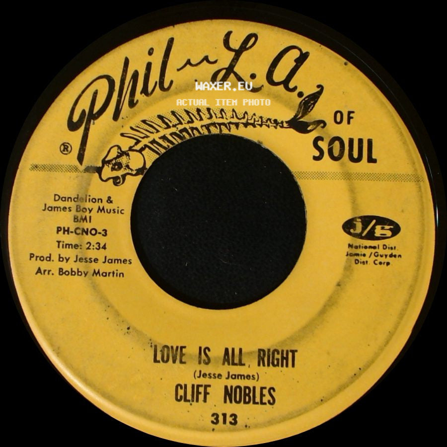 Cliff Nobles & Co. / Cliff Nobles - The Horse / Love Is All Right side B