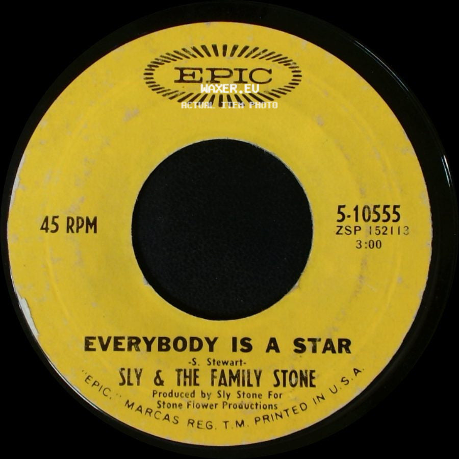 Sly & The Family Stone - Thank You (Falettinme Be Mice Elf Agin) / Everybody Is A Star side B
