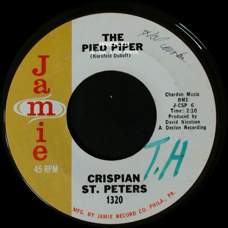 Crispian St. Peters - The Pied Piper / Sweet Dawn My True Love side A
