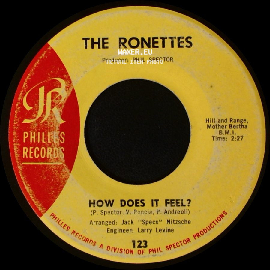 The Ronettes - Walking In The Rain / How Does It Feel? side B