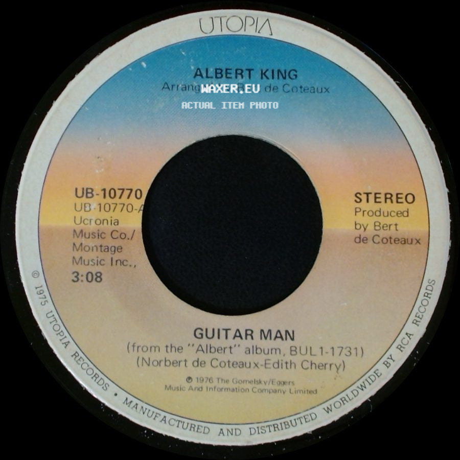 Albert King - Guitar Man / Rub My Back side A