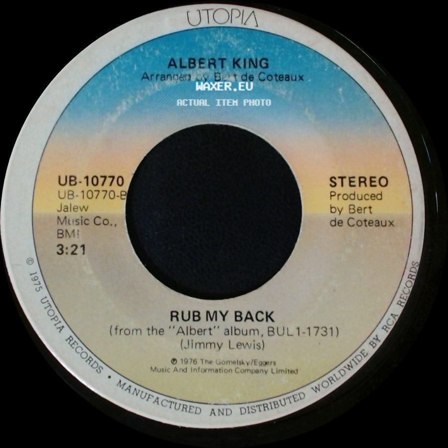 Albert King - Guitar Man / Rub My Back side B