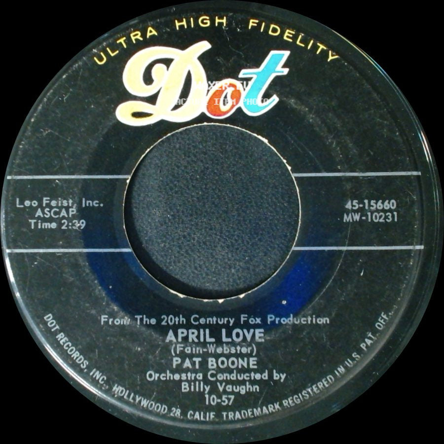 Pat Boone - When The Swallows Come Back To Capistrano / April Love side B