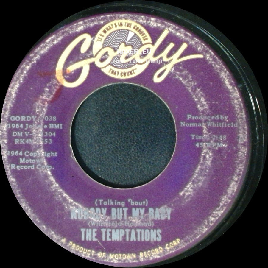 The Temptations - Nobody But My Baby / My Girl side A