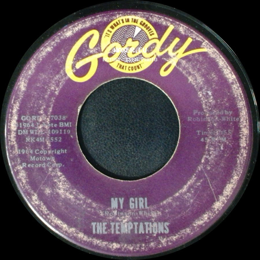 The Temptations - Nobody But My Baby / My Girl side B
