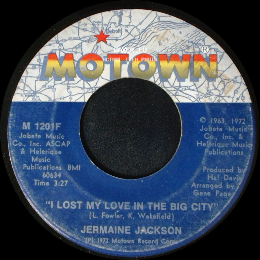 Jermaine Jackson - That's How Love Goes / I Lost My Love In The Big City side B