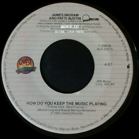 James Ingram And Patti Austin - How Do You Keep The Music Playing / How Do You Keep The Music Playing side A