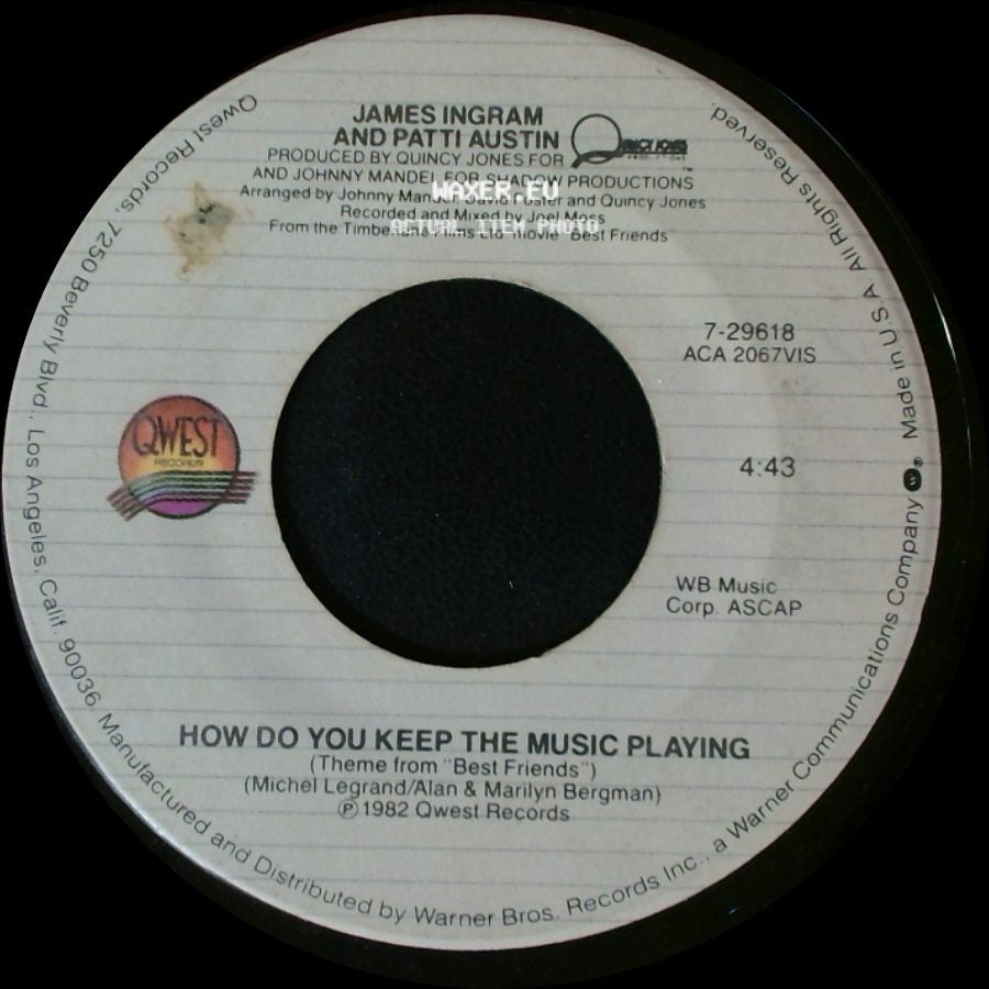 James Ingram And Patti Austin - How Do You Keep The Music Playing / How Do You Keep The Music Playing side B