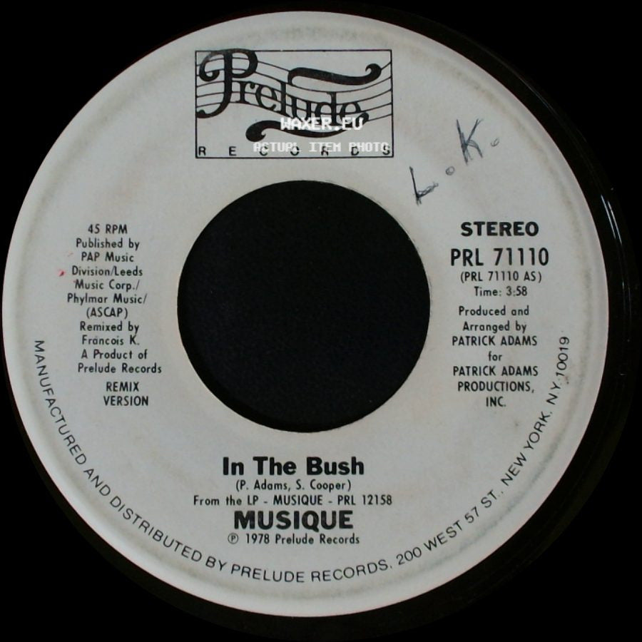 Musique - In The Bush / In The Bush side A