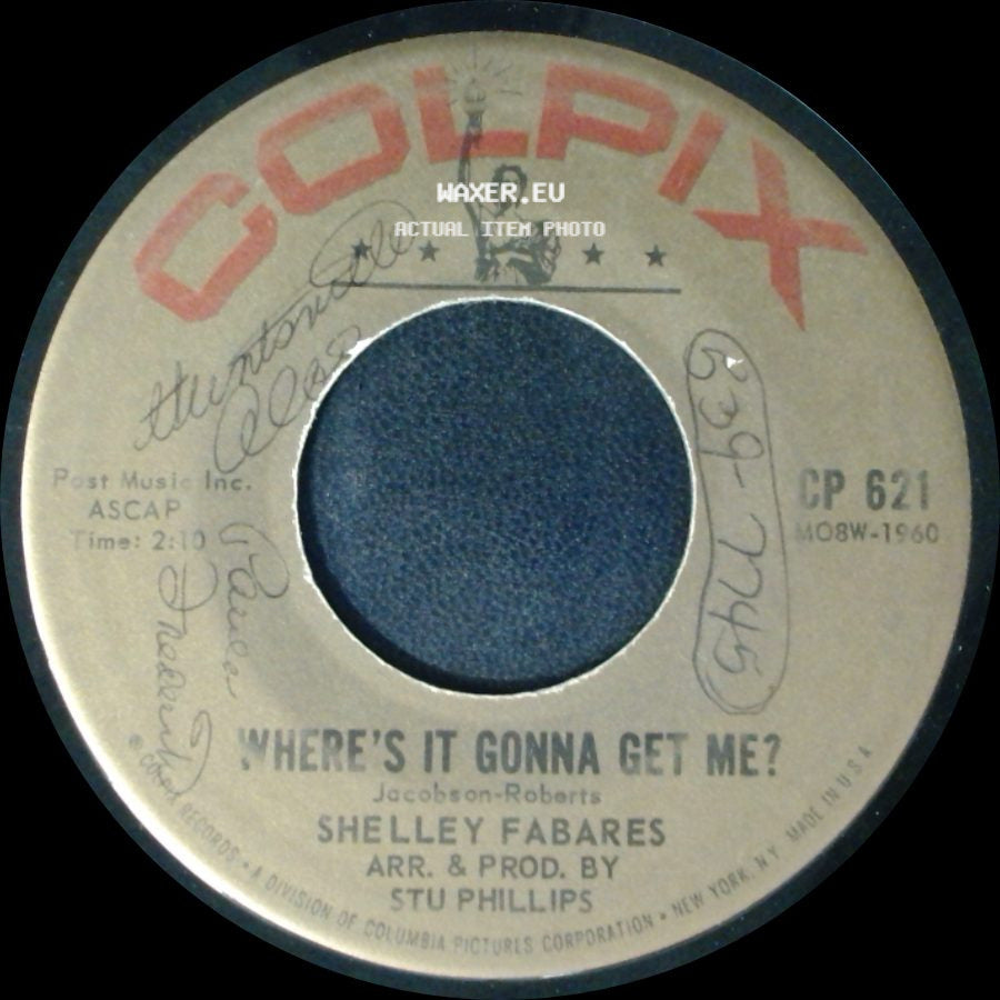 Shelley Fabares - Johnny Angel / Where's It Gonna Get Me? side B