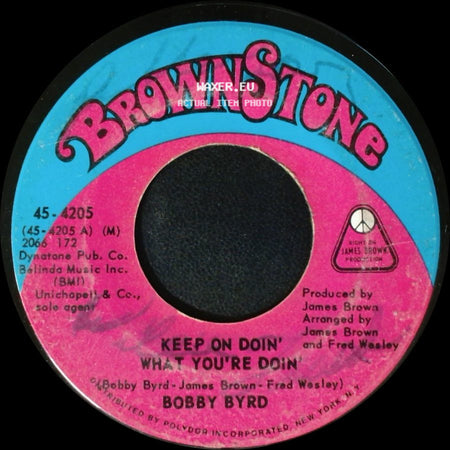 Bobby Byrd - Keep On Doin' What You're Doin' / Let Me Know side A
