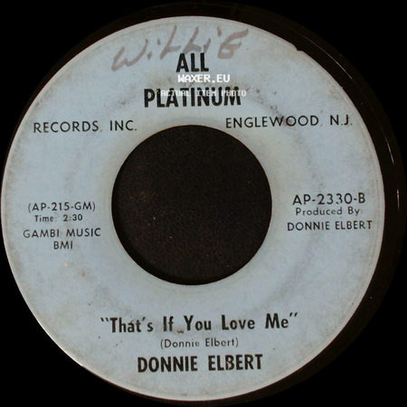 Donnie Elbert - Where Did Our Love Go / "That's If You Love Me" side B