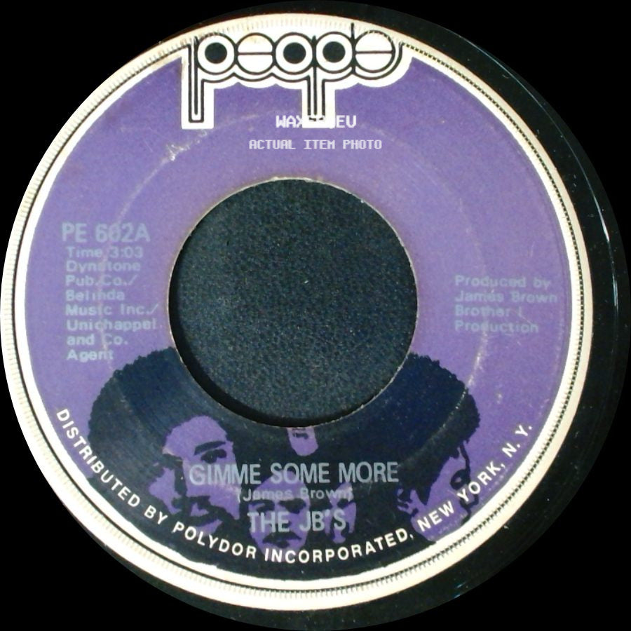 The Jb's - The Rabbit Got The Gun / Gimme Some More side B
