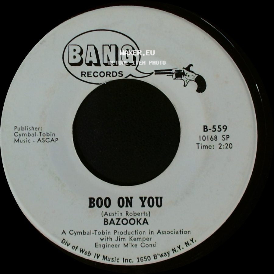 Bazooka - Boo On You / Boo On You side B
