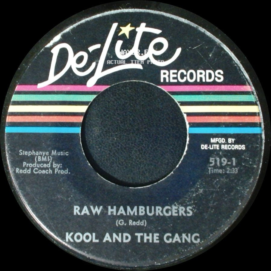 Kool And The Gang - Kool And The Gang / Raw Hamburgers side B