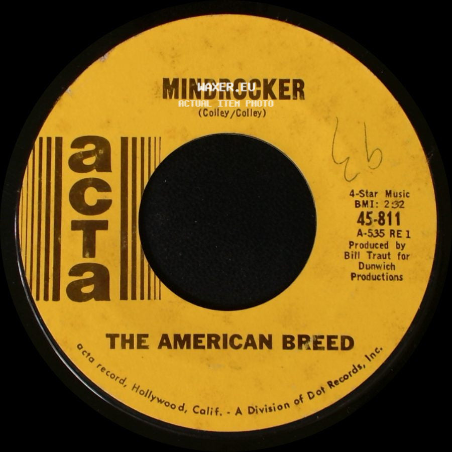 The American Breed - Mindrocker / Bend Me, Shape Me side A