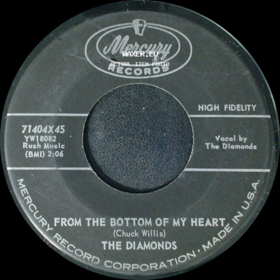 The Diamonds - She Say (Oom Dooby Doom) / From The Bottom Of My Heart side B