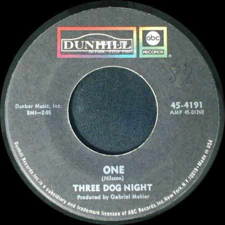 Three Dog Night - One / Chest Fever side A