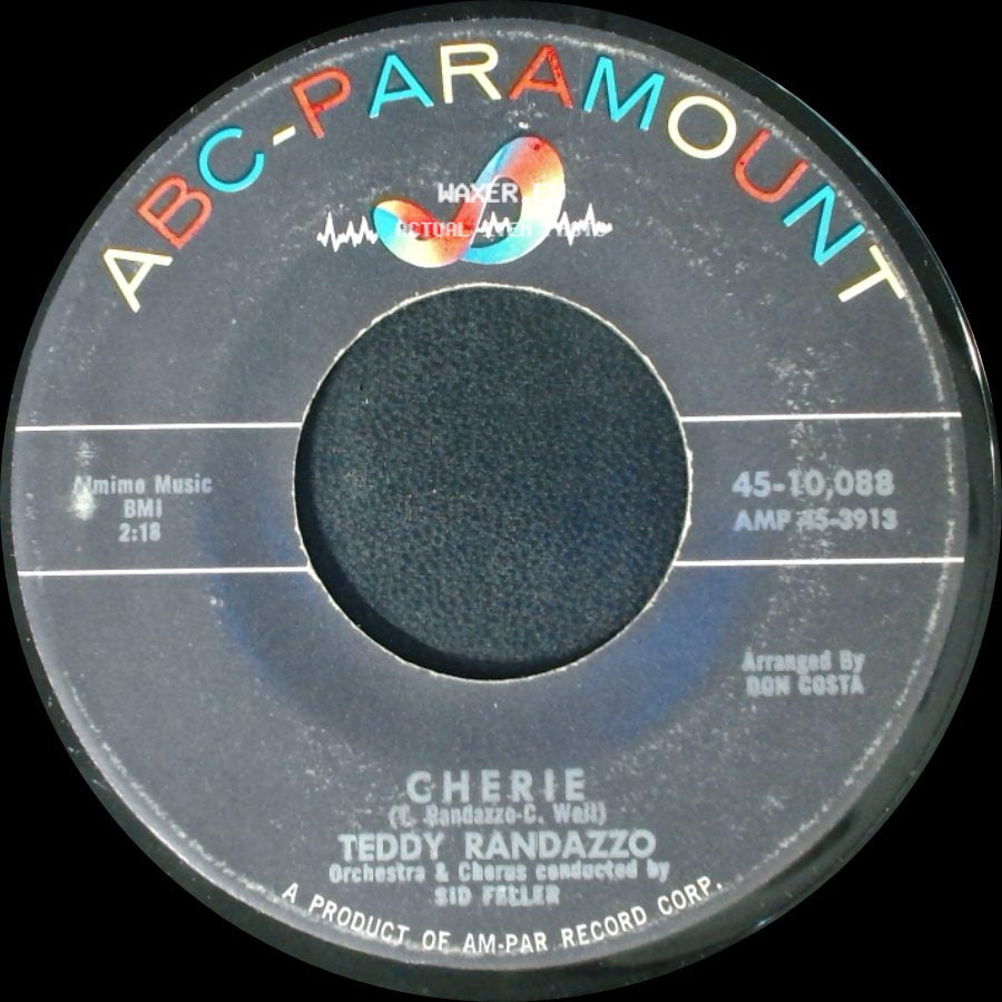 Teddy Randazzo - The Way Of A Clown / Cherie side B