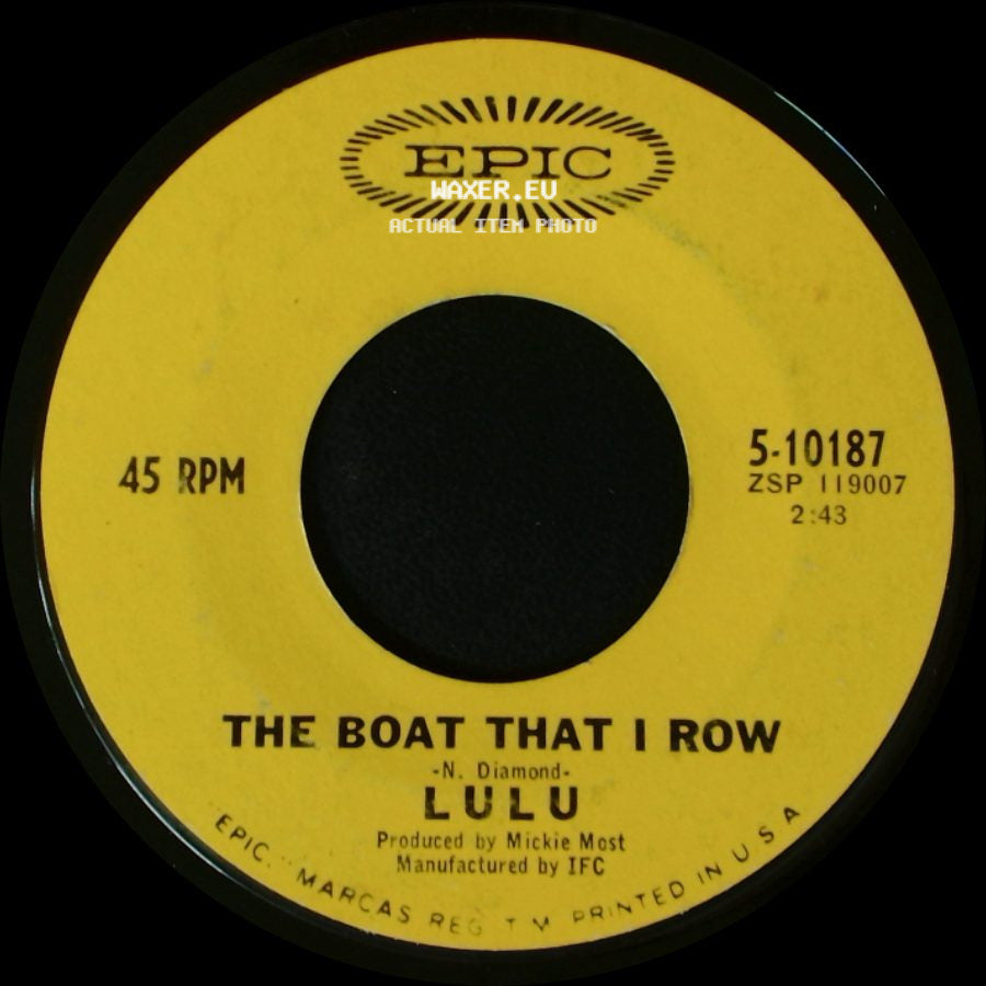 Lulu - The Boat That I Row / To Sir With Love side A