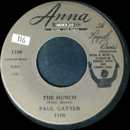 Paul Gayten - The Hunch / Hot Cross Buns side A