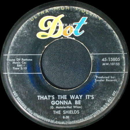 The Shields - That's The Way It's Gonna Be / You Cheated side A