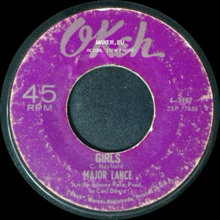 Major Lance - Girls / It Ain't No Use side A