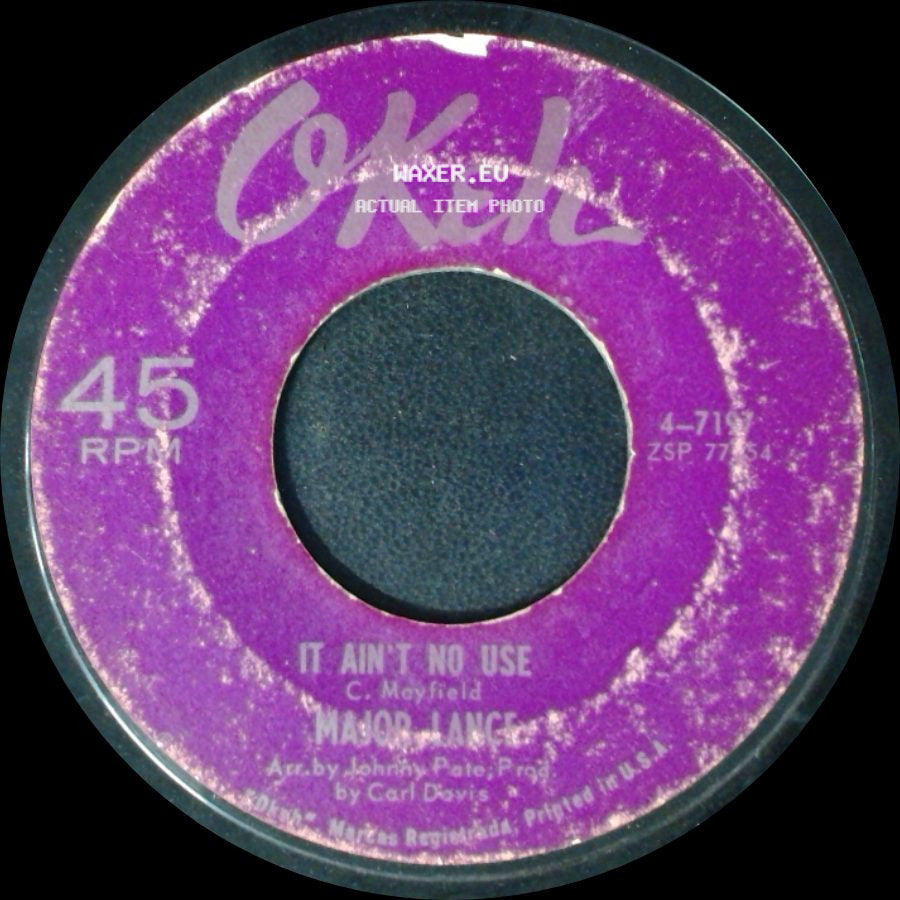 Major Lance - Girls / It Ain't No Use side B