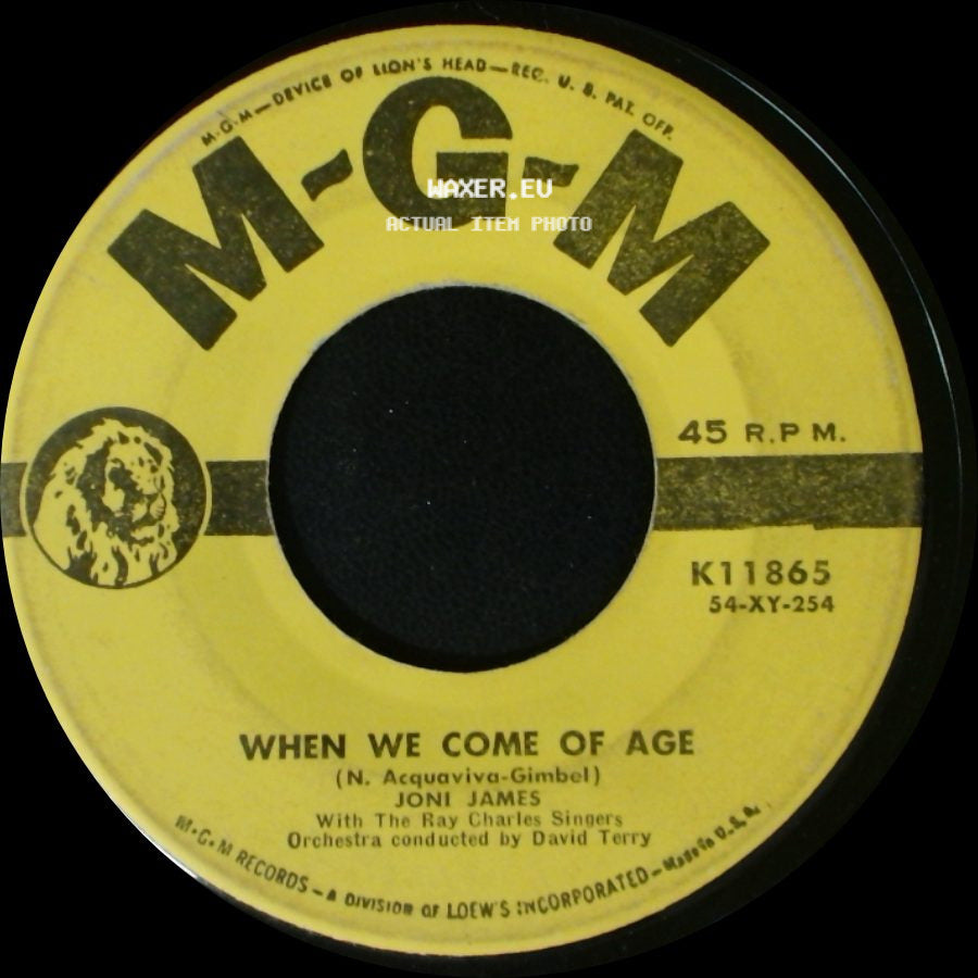 Joni James - When We Come Of Age / Every Time You Tell Me You Love Me side A