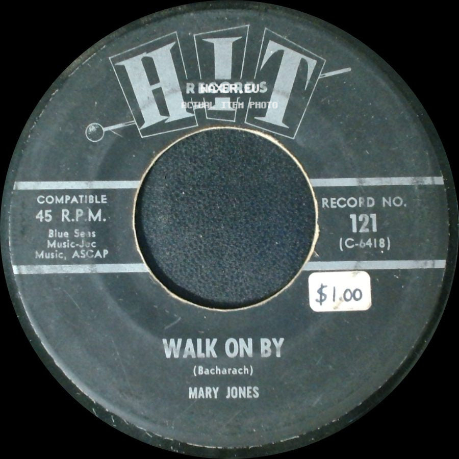 Mary Jones / The Concords - Walk On By / Diane side A