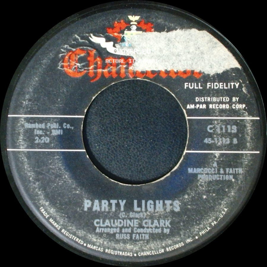 Claudine Clark - Party Lights / Disappointed side A