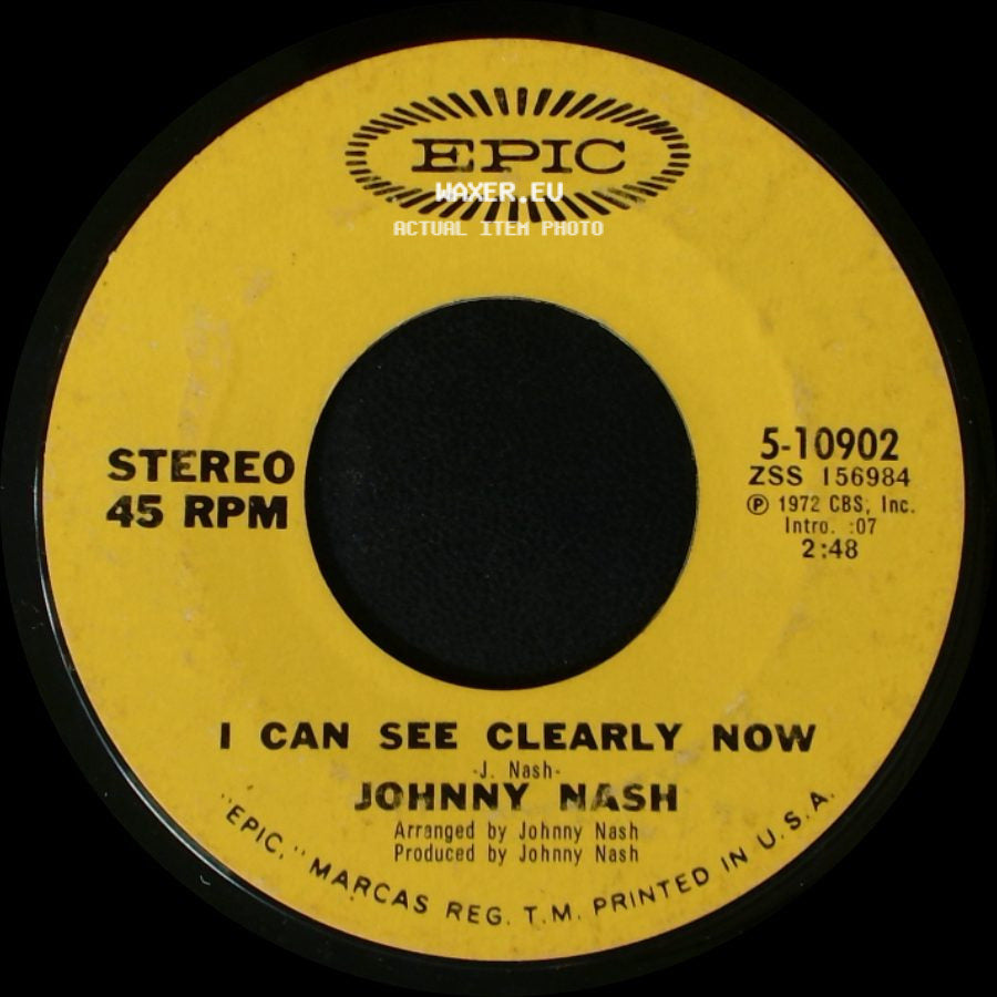 Johnny Nash - I Can See Clearly Now / How Good It Is side A