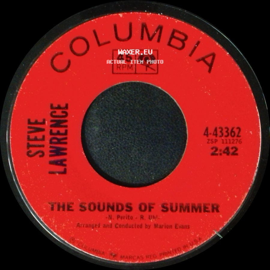 Steve Lawrence - The Sounds Of Summer / Millions Of Roses side A