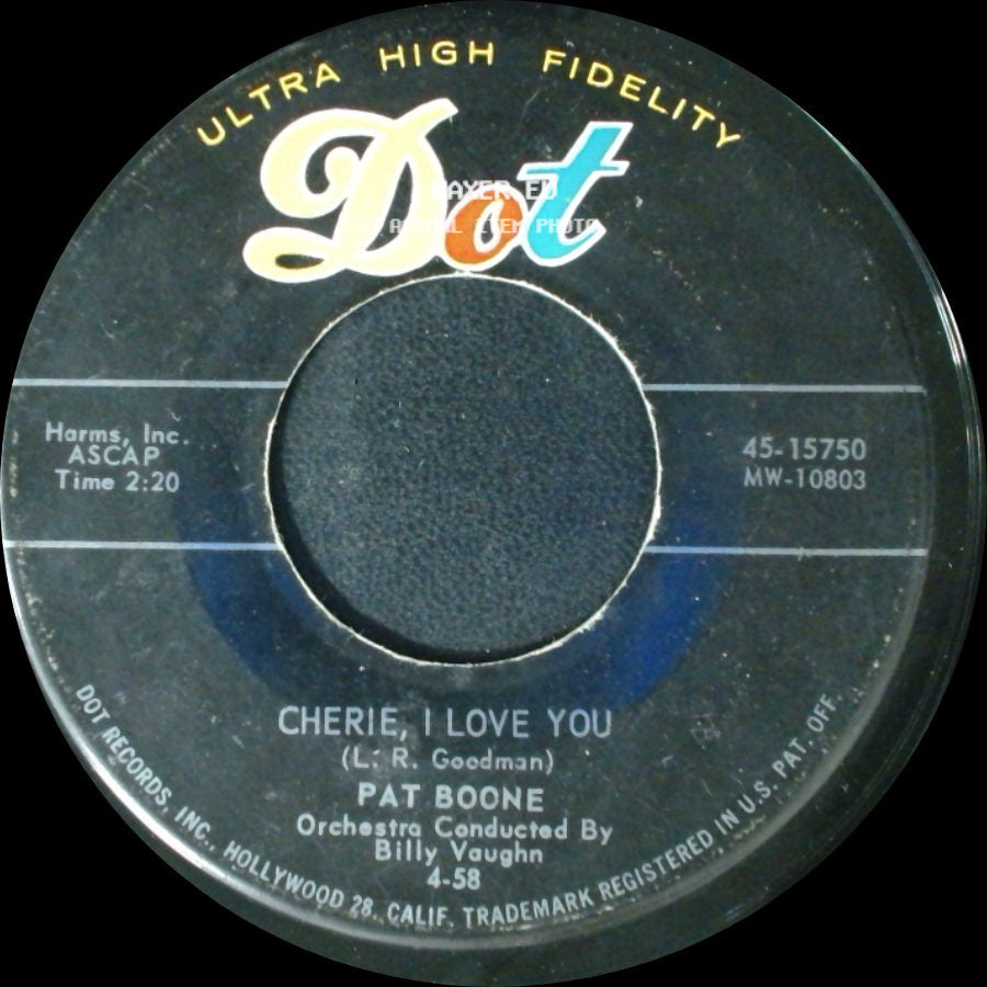 Pat Boone - Cherie, I Love You / Sugar Moon side A