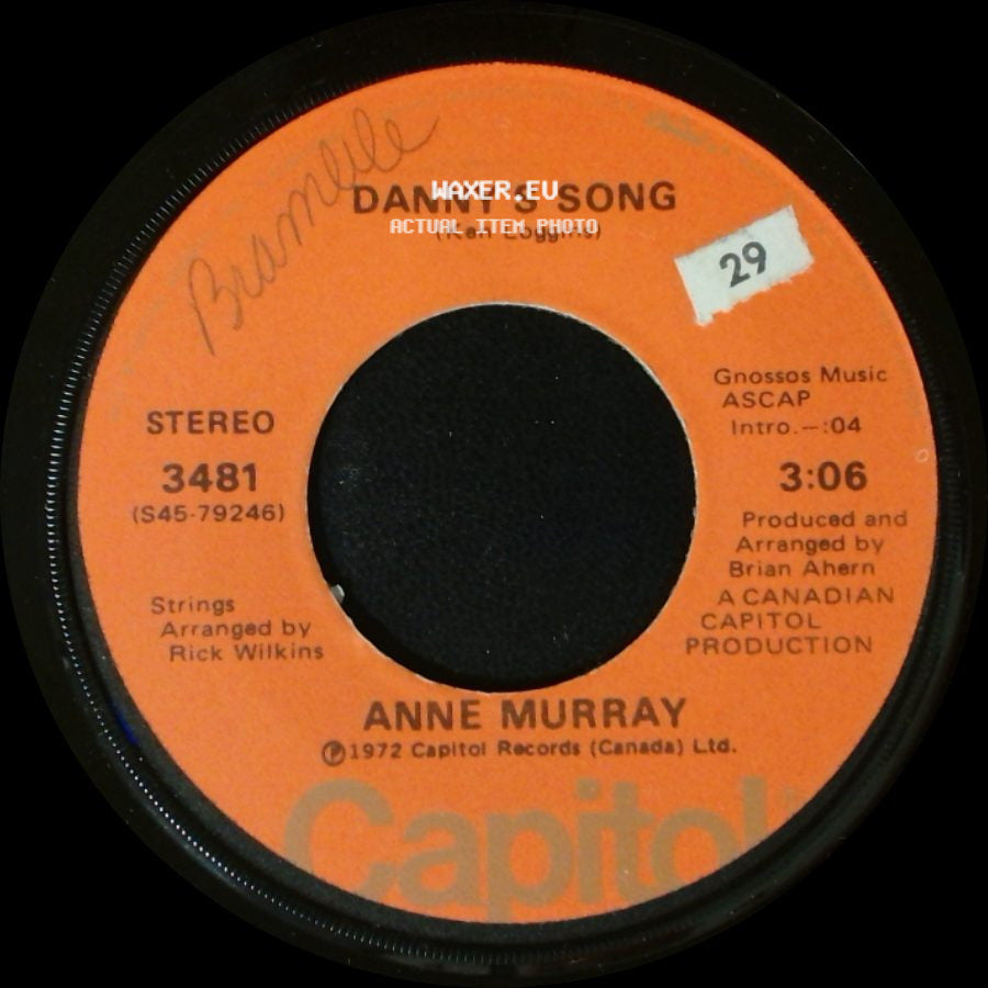 Anne Murray - Drown Me / Danny's Song side B