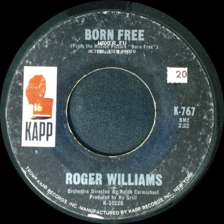 Roger Williams - Jimmie's Train / Born Free side B