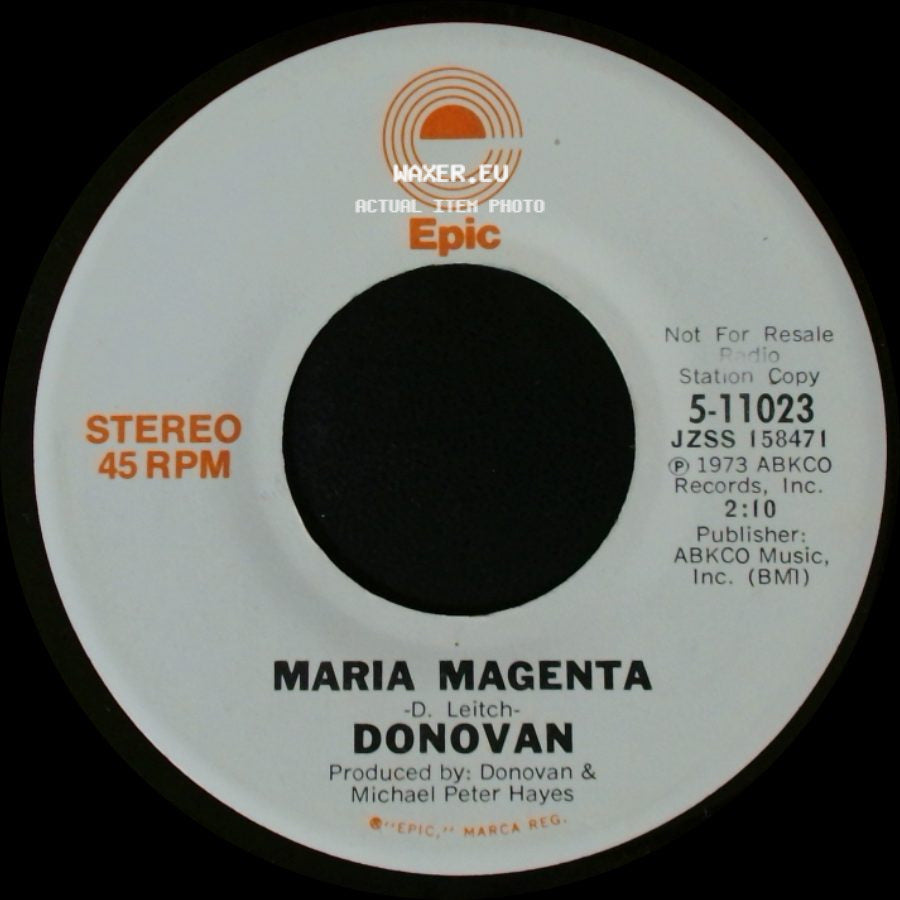 Donovan - Maria Magenta / Maria Magenta side B