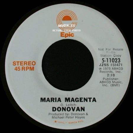 Donovan - Maria Magenta / Maria Magenta side B