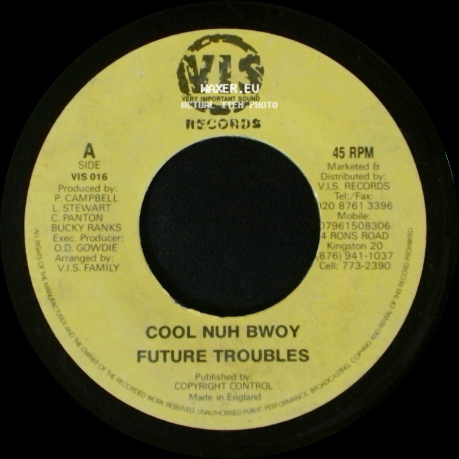 Bucky Ranks / Jazzwad - Cool Nuh Bwoy Future Troubles / Version - Gremlin 2010 side A