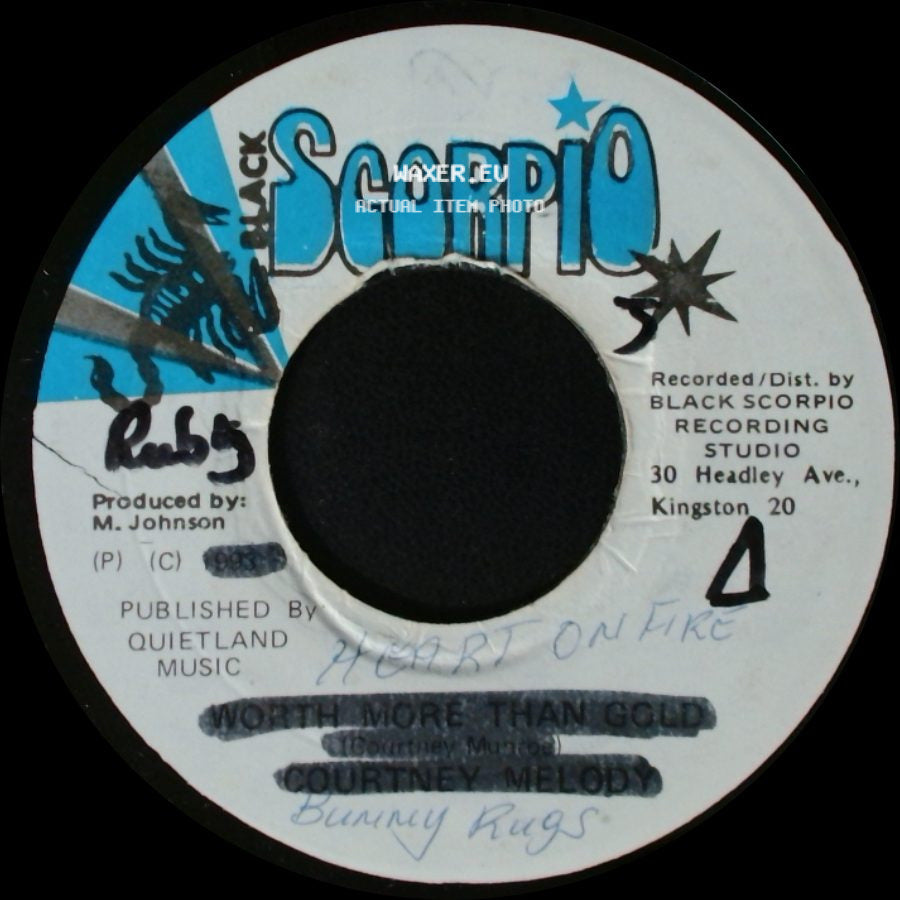 Courtney Melody - Version Sly & Robbie / Worth More Than Gold side B