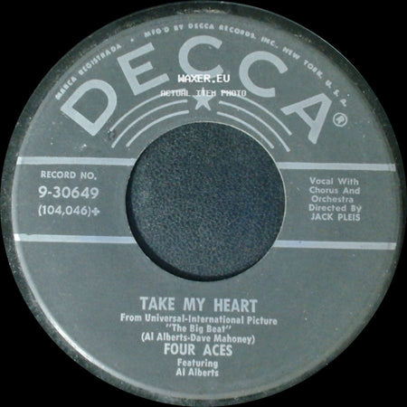 Four Aces - Take My Heart / Saturday Swing Out side A